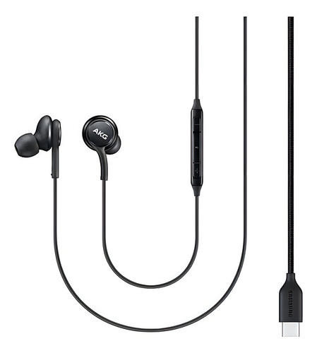 Auricular In Ear Samsung Akg Tipo C Con Micro Negro