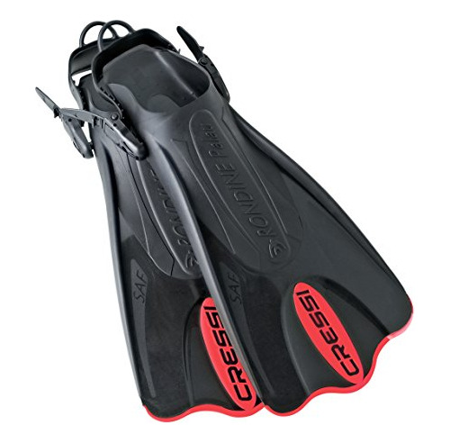 Palau Light Weight Travel Snorkeling Swim Fins Red Medi...