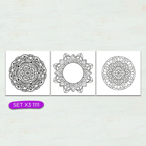 Set 3u 30x30 Cuadros Para Pintar Acrílicos De Regalo