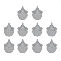 Comprar 10 Carameleras De Vidrio Para Souvenir Frascos Bombonera Set