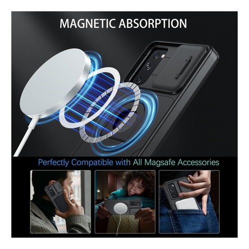 Duedue Para Samsung Galaxy S20 Fe Funda Magnética Con De A 148-negro.