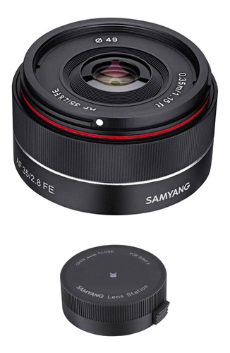 Samyang Af 35mm F/2.8 Fe Lente With Lente Station Kit Para S