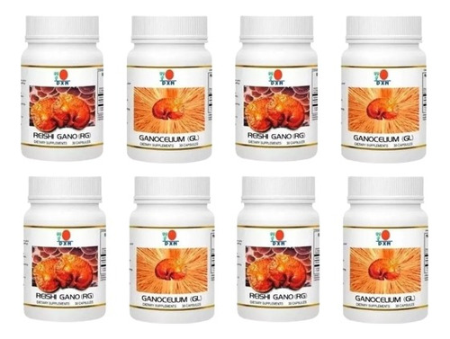 Ganoderma Gl + Rg Reishi Lucidum Dxn 08 Frascos X 60capsulas