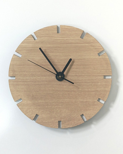 Reloj De Pared De Madera Analógico Diseño Tokio2 40x40