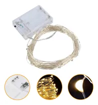 Comprar Alambre Luces Led Cálidas Navidad 3 Metros Pilas Yl