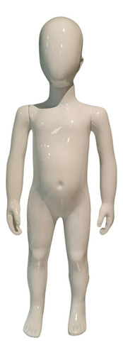 Maniquí De Niño Cuerpo Completo Blanco Exhibidor