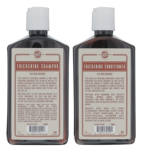 Suavecito Conjunto De Shampoo E Condicionador Espessante Par