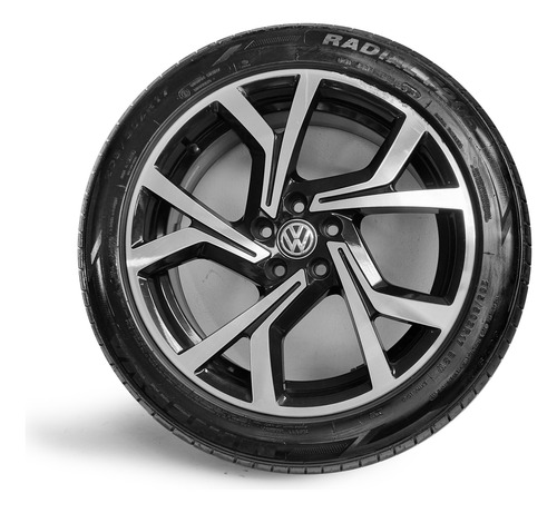 Uma Roda Polo 2023 Aro 17 Com Pneu 205 50zr17 Minerva Avulsa (Usado)