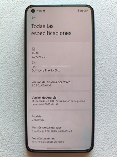 Xiaomi 11 Lite 5g Ne Azul 6gb + 128gb Dual Sim Libre Azul Acero (Usado)