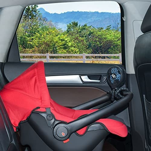 Ventilador Portátil De Cochecito Wihoo Con Trípode Flexible