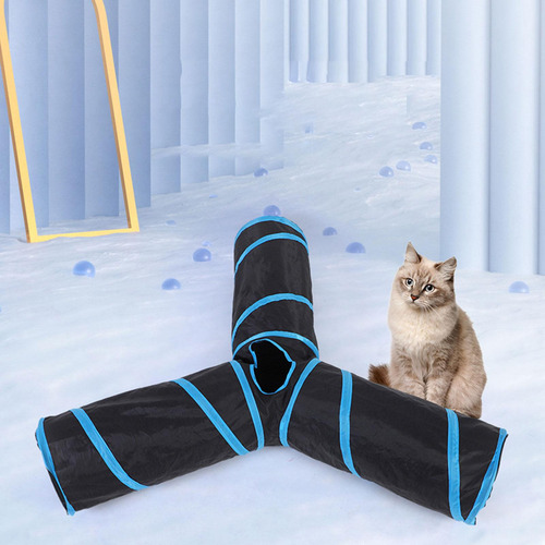 Bunny Tunnel - Juguete Interactivo Portátil Para Gatos, E