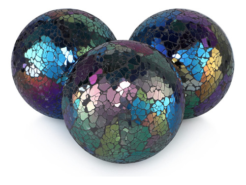 Mdluu Orbes Decorativos, Bolas De Esfera De Mosaico, Bolas D