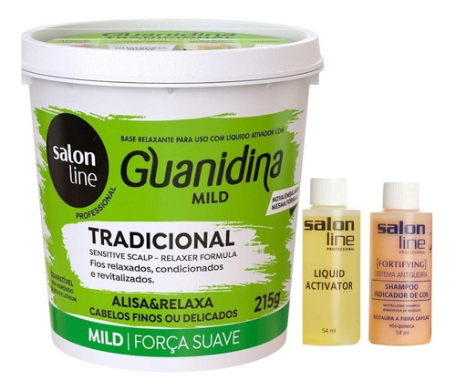Alisa E Relaxa Guanidina Tradicional Mild 215gr  Salon Line 