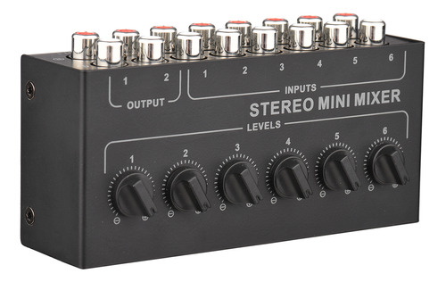 Mezclador Estéreo Mixer 6, Volumen 6, Distribuidor, Canal De