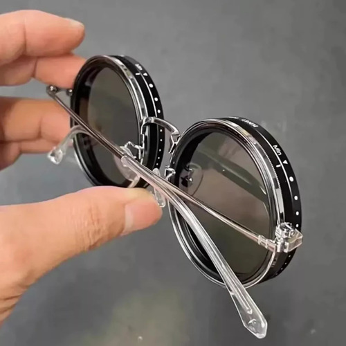 Gafas De Sol Polarizadas Redondeadas Con Tinte Ajustable,r