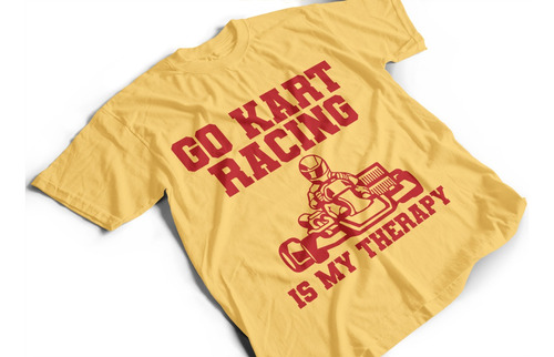 Camiseta Algodón Para Adulto Con Estampado De Karts, Karting