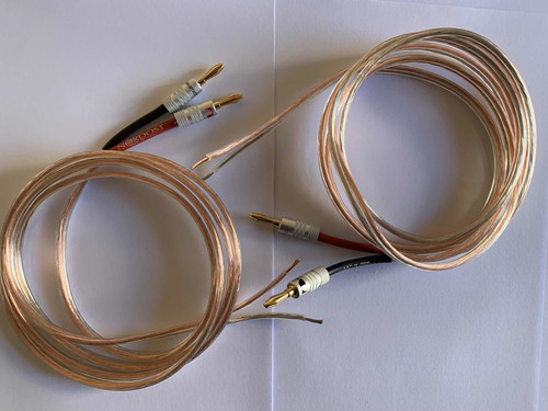 Imagen 1 de 5 de Cables Para Parlantes 1,5 M Banana Nakamichi - Punta Libre