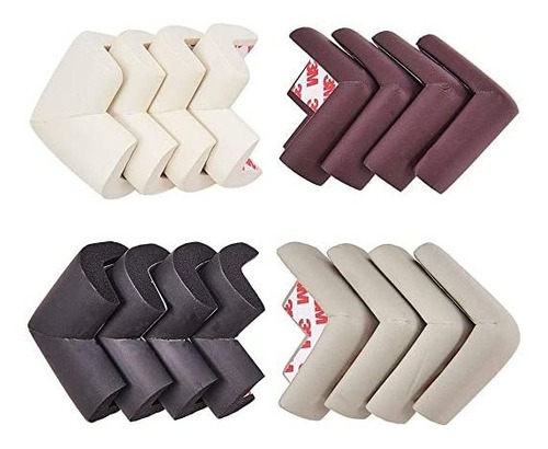 Increway Esquina Protectores, 16 Piezas De 4 Colores Rincón