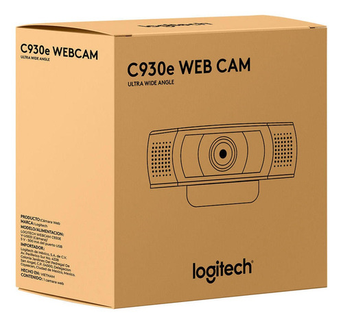Camara Logitech B2b-c930e Webcam Ultra Wide Angle Black