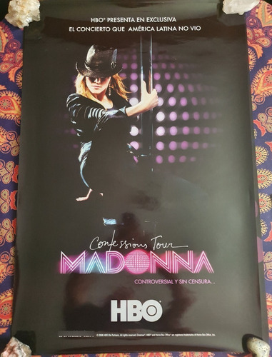 Poster Oficial Madonna Confessions Tour Hbo 60 X 90 Cms (Usado)