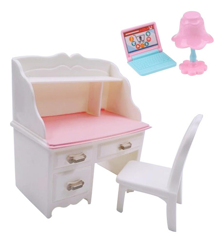 5 Set De Mobiliario De Oficina En Miniatura Para 5 Piezas