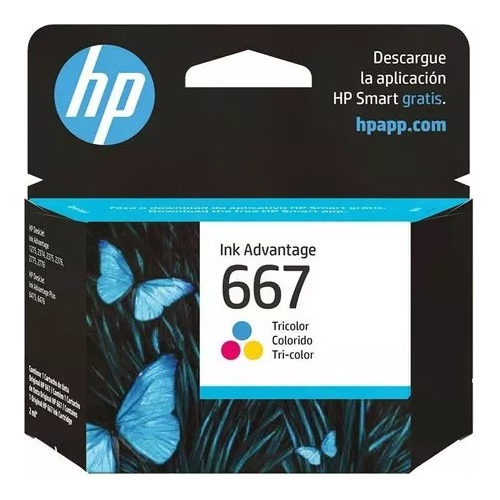 Cartucho Hp 667 Color 1275 2375 2775 2778 2779 4175 Original