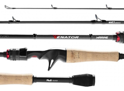 Vara Pesca Marine Venator Vnt-c582mf 1,73m 12-17lb 2 Partes