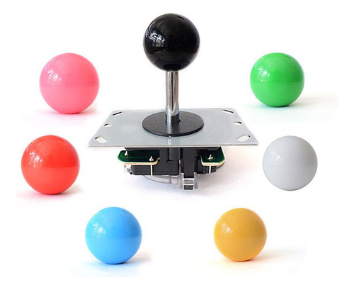 Placa Controladora Arcade Joystick De 5 Pulgadas, Negra, Sin