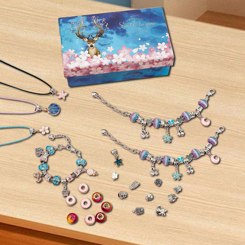 Kit De Cuentas Para Hacer Pulseras, Collares Y Joyas, 112 Pz