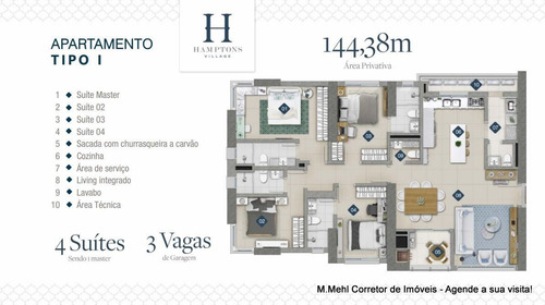 Imagem 6 de 30 de Apartamento Com 3 Dormitórios À Venda Com 225.64m² Por R$ 2.638.000,00 No Bairro Centro - Balneário Camboriú / Sc - M2em-hv2402