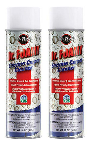 Dr Foamy Enzyme Limpiador De Alfombras Y Tapicería Con Boqui