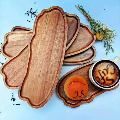 Bandeja De Madera Plato De Madera Vajilla Moderna L
