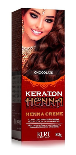 Imagem 1 de 1 de Keraton Henna Creme Kert Chocolate