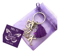 Comprar 65 Llaveros \u002Fsouvenir Mariposa Para Cumpleaños C\u002F N°15\u002F18\u002F50