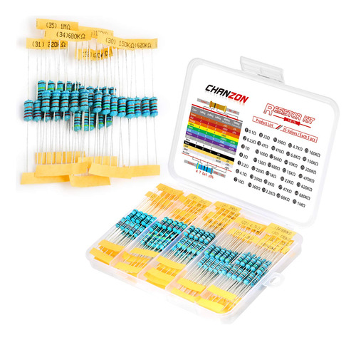 Pelicula Metalica Chanzon 35 Values 1w 0,1r-1mr Ohm 175 P...