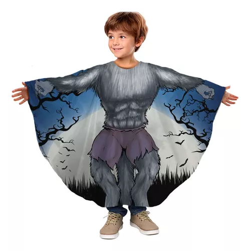 Fantasia Vampiro Infantil com Capa e Dentadura - Halloween - Fantasia Bh