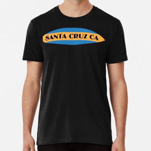 Remera Surf City Santa Cruz Logo Tabla De Surf Simple Lite A