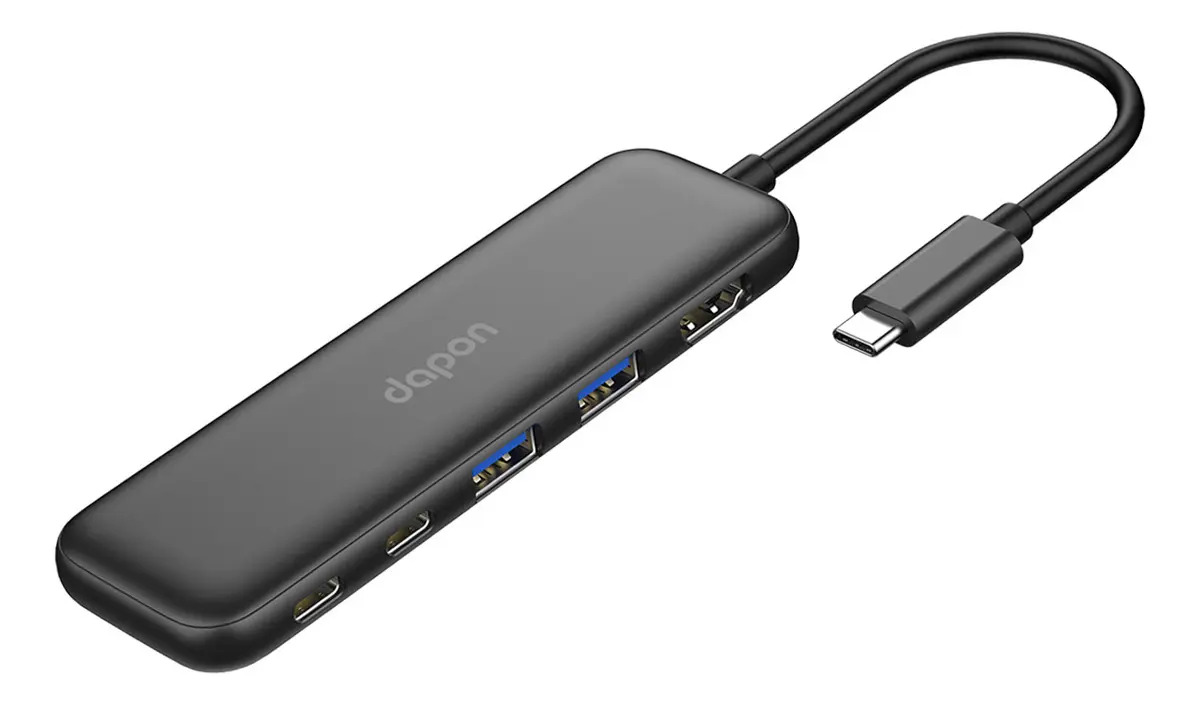 Hub USB-C 5 Em 1 Dapon HDMI 4K USB 3.0 Carregamento PD 100W