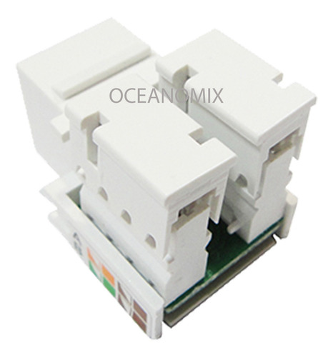 Keystone Rj45 Com 50 Pcs Cat5e Conector Femea Rj45 Utp Lan