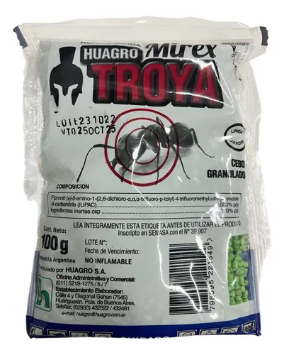 Huagro Mirex Troya 100 G Granulado Matahormigas Aqua Live