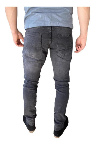 Jeans Pantalón Slim Fit Gris Oscuro