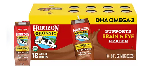 Leche Organica Horizon Lowfat Chocolate Milk 18pk Importado