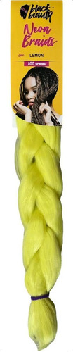 Jumbo Jumbão Neon Braids Brilha No Escuro 100gr Black Beauty Cor Lemon