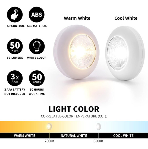 - Luces Led Que Funcionan Pilas, Luces Led De Empuje, L...