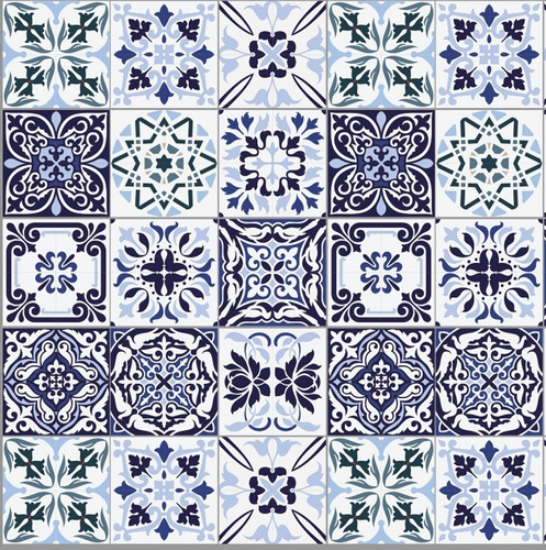 Vinilo Azulejo Mosaico Adhesivo 20x20 Piso X 10u Laminado Color 24. Faro