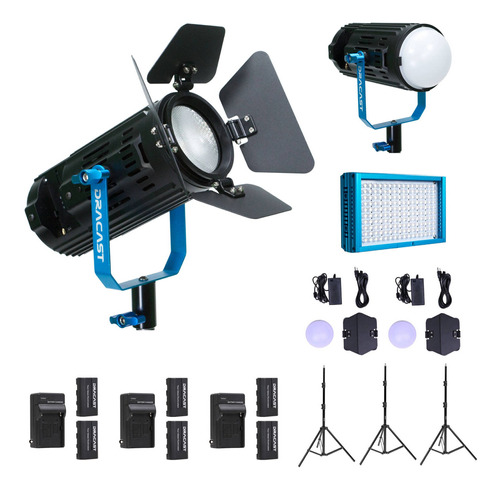 Dracast Field Interview Bi-color Light Kit