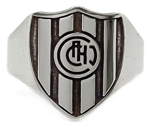 Anillo Escudo Equipo FĂștbol Argentina Chacarita Juniors C - Grande Plata 925