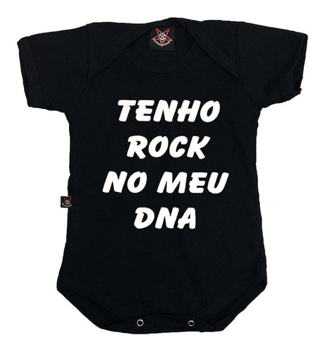 Body Bebê Tenho Rock No Meu Dna Único