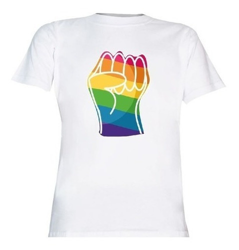Remera Lgbt Pride /puño Colores- Unisex #7