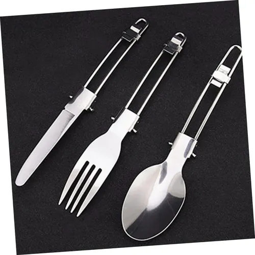 Juego Cubiertos Portable Acero Inoxidable X3pcs Camping Mena